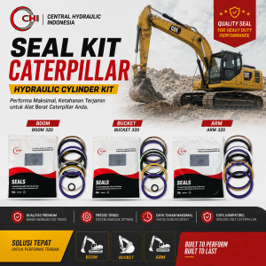 SEAL KIT CATERPILLAR BOOM 320 - BUCKET 320 - ARM 320 / READY BANYAK TYPE!!!